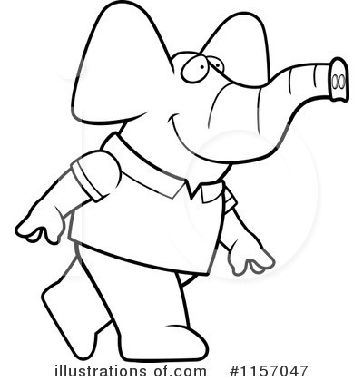 Royalty-Free (RF) Elephant Clipart Illustration by Cory Thoman - Stock Sample #1157047