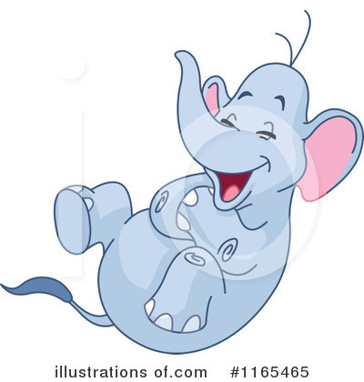 Royalty-Free (RF) Elephant Clipart Illustration by yayayoyo - Stock Sample #1165465