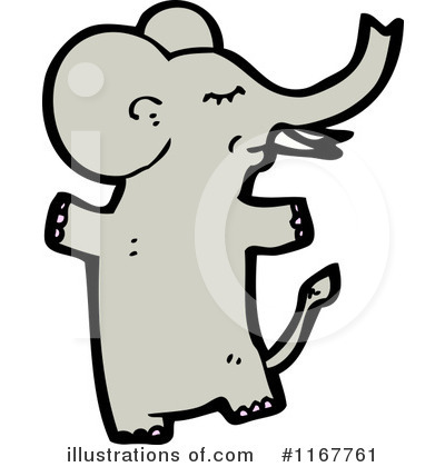 Royalty-Free (RF) Elephant Clipart Illustration by lineartestpilot - Stock Sample #1167761