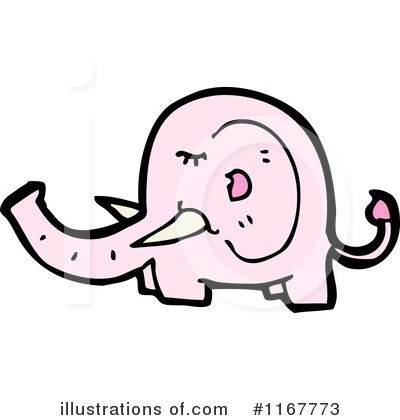 Royalty-Free (RF) Elephant Clipart Illustration by lineartestpilot - Stock Sample #1167773