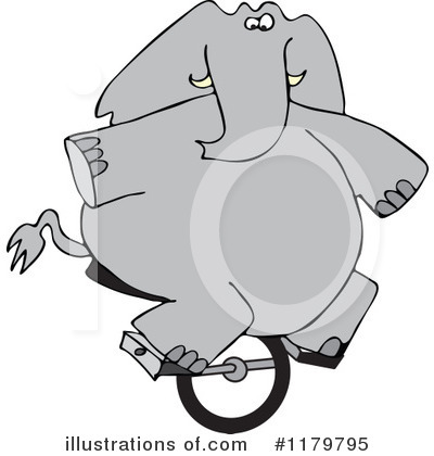 Royalty-Free (RF) Elephant Clipart Illustration by djart - Stock Sample #1179795