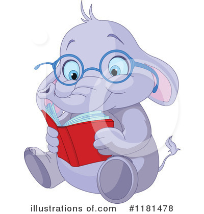 Royalty-Free (RF) Elephant Clipart Illustration by Pushkin - Stock Sample #1181478
