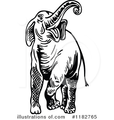 Royalty-Free (RF) Elephant Clipart Illustration by Prawny - Stock Sample #1182765