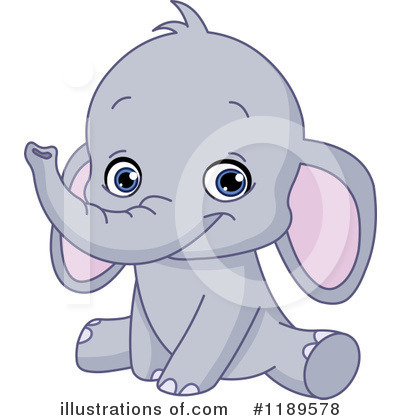 Royalty-Free (RF) Elephant Clipart Illustration by yayayoyo - Stock Sample #1189578