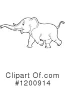 Elephant Clipart #1200914 by Lal Perera