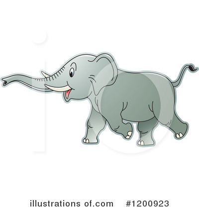 Royalty-Free (RF) Elephant Clipart Illustration by Lal Perera - Stock Sample #1200923