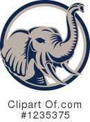 Elephant Clipart #1235375 by patrimonio
