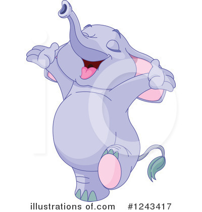 Purple Elephant Clipart #1243417 by Pushkin