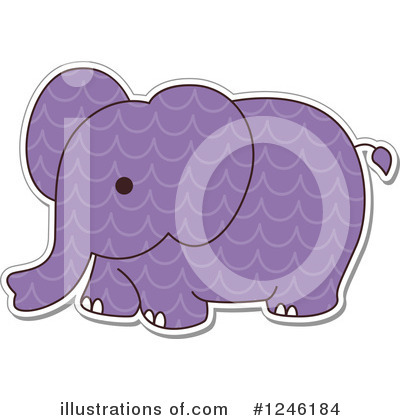 Elephant Clipart #1246184 by BNP Design Studio