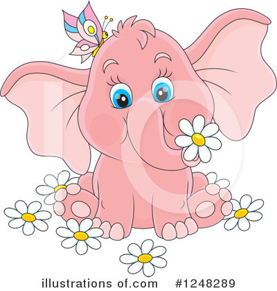Royalty-Free (RF) Elephant Clipart Illustration by Alex Bannykh - Stock Sample #1248289