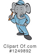 Elephant Clipart #1249892 by patrimonio