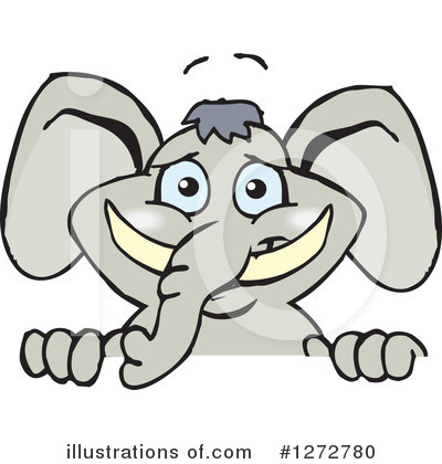 Elephant Clipart #1272780 by Dennis Holmes Designs