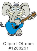 Elephant Clipart #1280291 by Dennis Holmes Designs