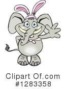 Elephant Clipart #1283358 by Dennis Holmes Designs
