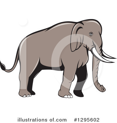 Royalty-Free (RF) Elephant Clipart Illustration by patrimonio - Stock Sample #1295602