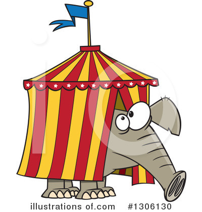 Elephant Clipart #1306130 by toonaday