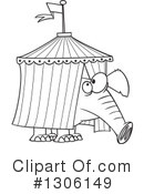 Elephant Clipart #1306149 by toonaday
