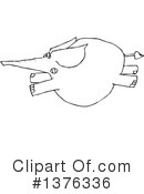 Elephant Clipart #1376336 by djart