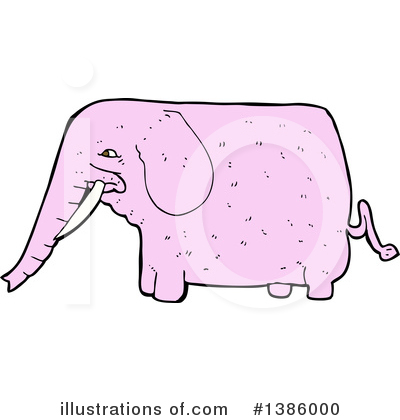 Pink Elephant Clipart #1386000 by lineartestpilot