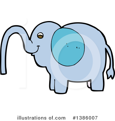 Royalty-Free (RF) Elephant Clipart Illustration by lineartestpilot - Stock Sample #1386007