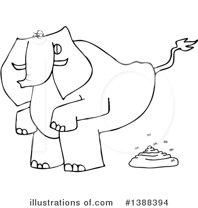 Royalty-Free (RF) Elephant Clipart Illustration by djart - Stock Sample #1388394