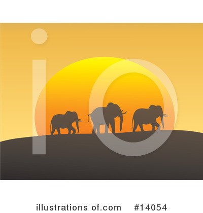 Royalty-Free (RF) Elephant Clipart Illustration by Rasmussen Images - Stock Sample #14054