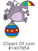 Elephant Clipart #1407954 by toonaday