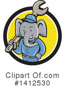 Elephant Clipart #1412530 by patrimonio