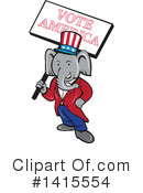 Elephant Clipart #1415554 by patrimonio