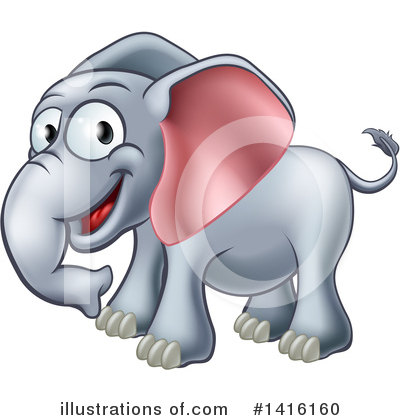 Elephant Clipart #1416160 by AtStockIllustration
