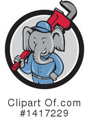 Elephant Clipart #1417229 by patrimonio