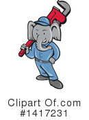 Elephant Clipart #1417231 by patrimonio