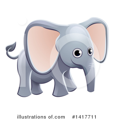 Elephant Clipart #1417711 by AtStockIllustration