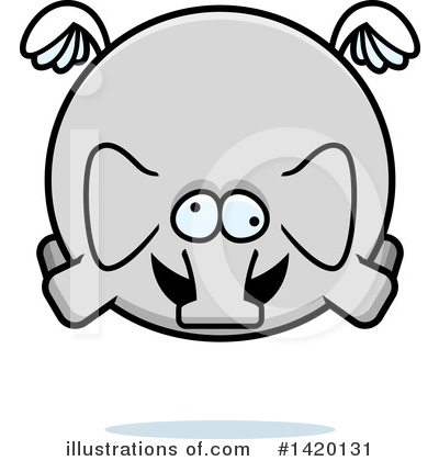 Royalty-Free (RF) Elephant Clipart Illustration by Cory Thoman - Stock Sample #1420131
