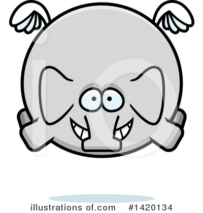 Royalty-Free (RF) Elephant Clipart Illustration by Cory Thoman - Stock Sample #1420134