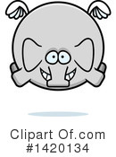 Elephant Clipart #1420134 by Cory Thoman
