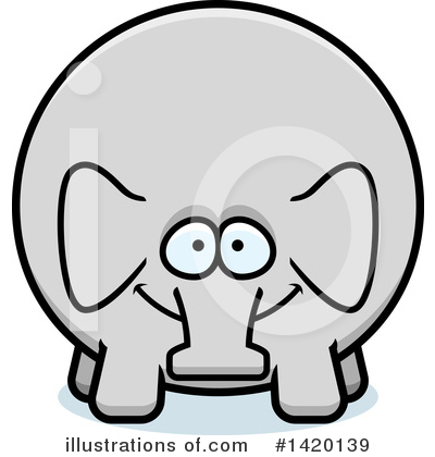 Royalty-Free (RF) Elephant Clipart Illustration by Cory Thoman - Stock Sample #1420139