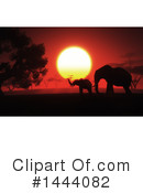 Elephant Clipart #1444082 by KJ Pargeter