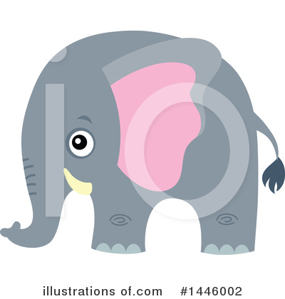 Royalty-Free (RF) Elephant Clipart Illustration by visekart - Stock Sample #1446002