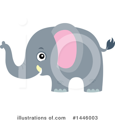 Royalty-Free (RF) Elephant Clipart Illustration by visekart - Stock Sample #1446003