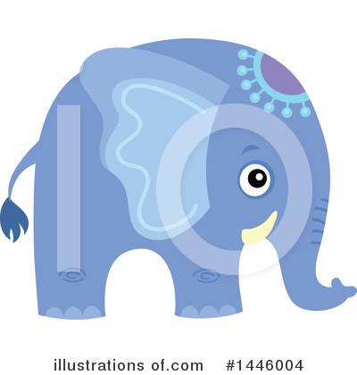 Royalty-Free (RF) Elephant Clipart Illustration by visekart - Stock Sample #1446004