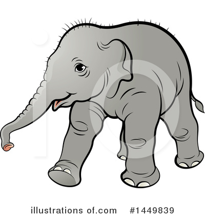 Elephant Clipart #1449839 by Lal Perera