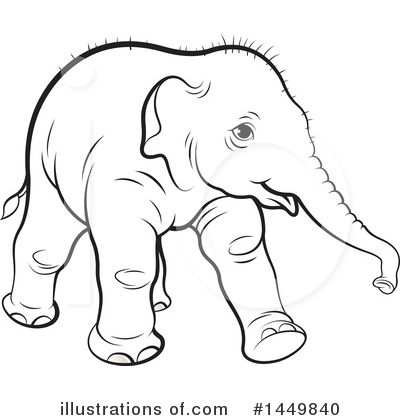 Royalty-Free (RF) Elephant Clipart Illustration by Lal Perera - Stock Sample #1449840