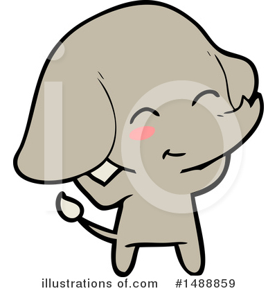 Royalty-Free (RF) Elephant Clipart Illustration by lineartestpilot - Stock Sample #1488859