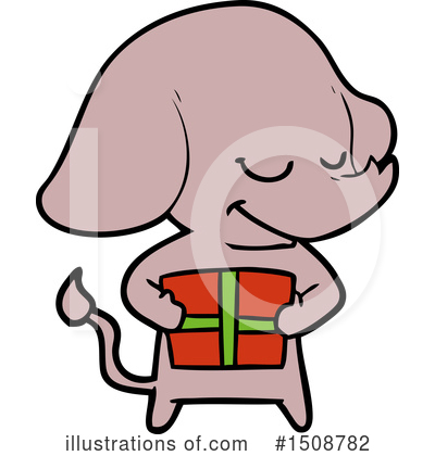 Royalty-Free (RF) Elephant Clipart Illustration by lineartestpilot - Stock Sample #1508782