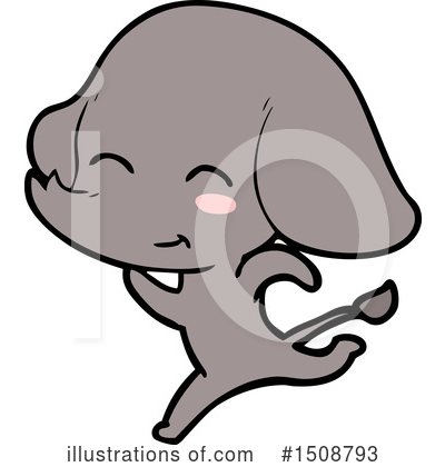 Royalty-Free (RF) Elephant Clipart Illustration by lineartestpilot - Stock Sample #1508793