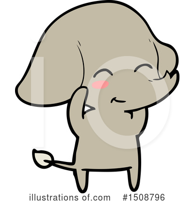 Royalty-Free (RF) Elephant Clipart Illustration by lineartestpilot - Stock Sample #1508796