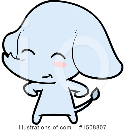 Royalty-Free (RF) Elephant Clipart Illustration by lineartestpilot - Stock Sample #1508807