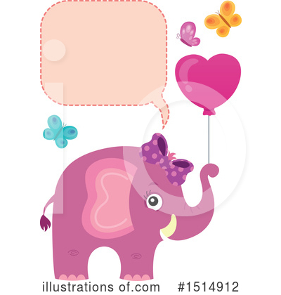Royalty-Free (RF) Elephant Clipart Illustration by visekart - Stock Sample #1514912
