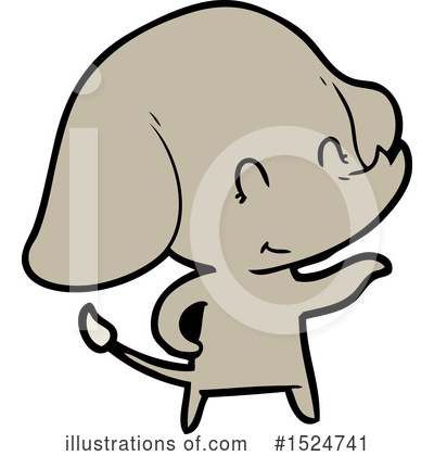 Royalty-Free (RF) Elephant Clipart Illustration by lineartestpilot - Stock Sample #1524741